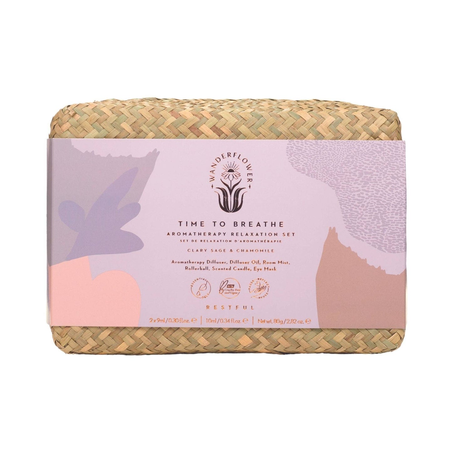 Wanderflower Time to Breathe Aromatherapy Relaxation Set