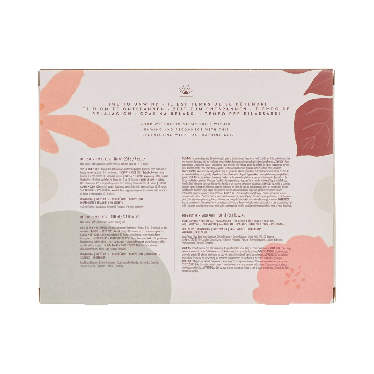 Wanderflower 3pc Time to Unwind Bath & Body Set