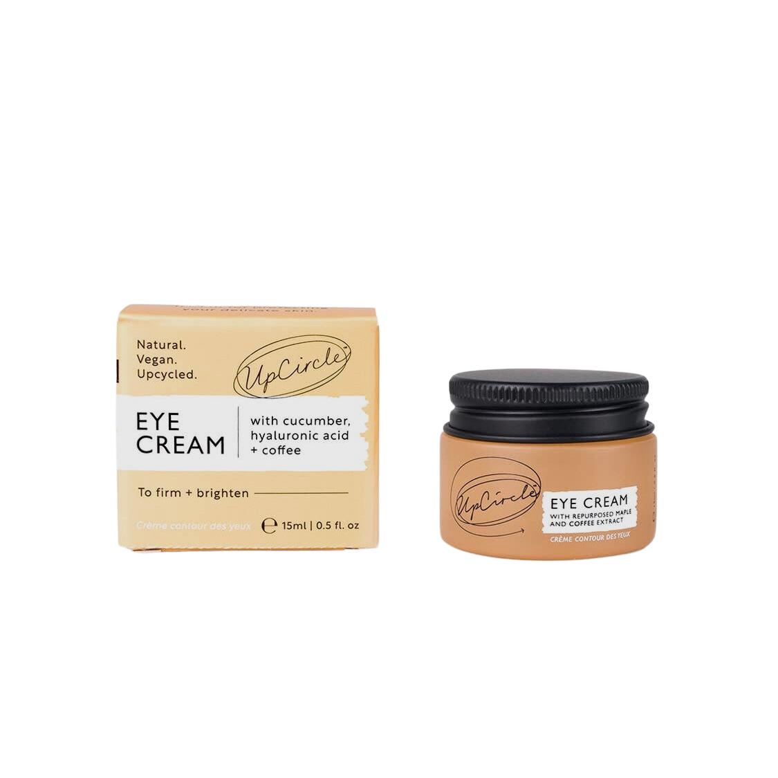 UpCircle - Eye Cream with Cucumber, Hyaluronic Acid + Coffee - Beauty and the Benefit