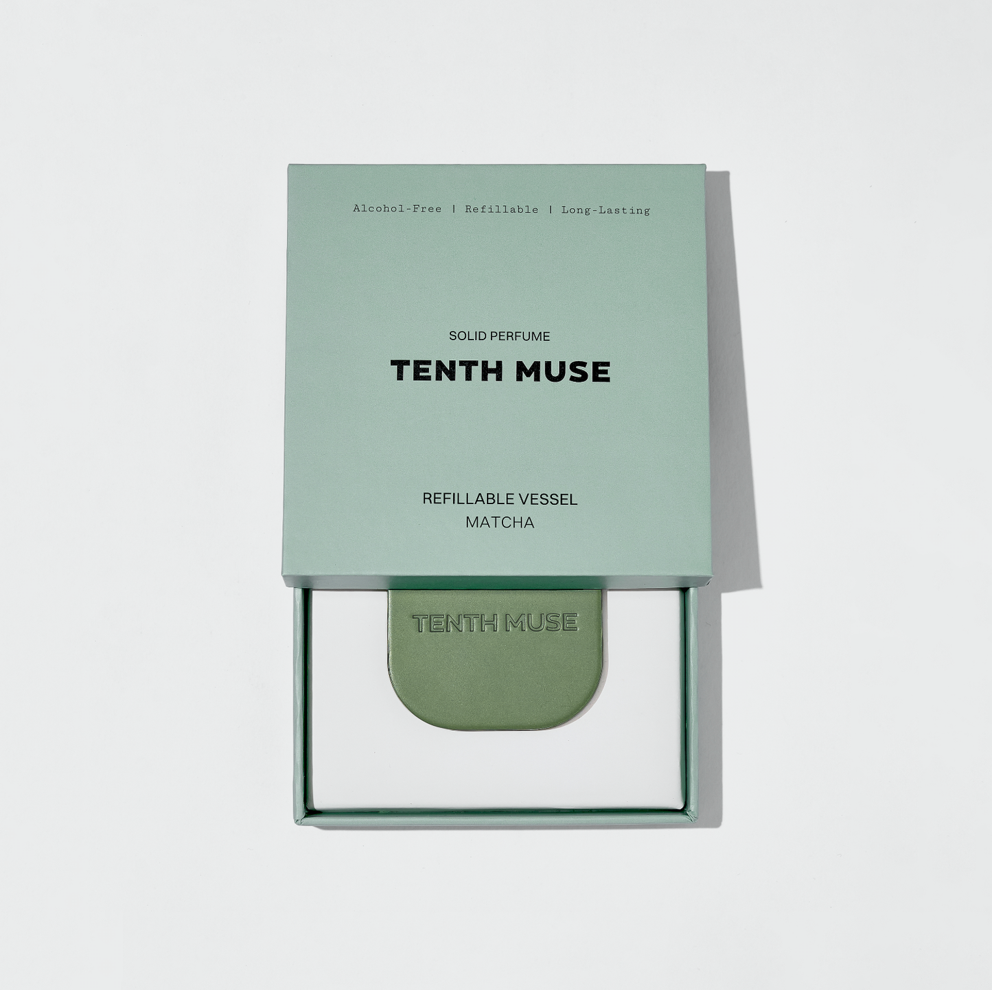 Tenth Muse - Refillable Perfume vessel Matcha - Beauty and the Benefit