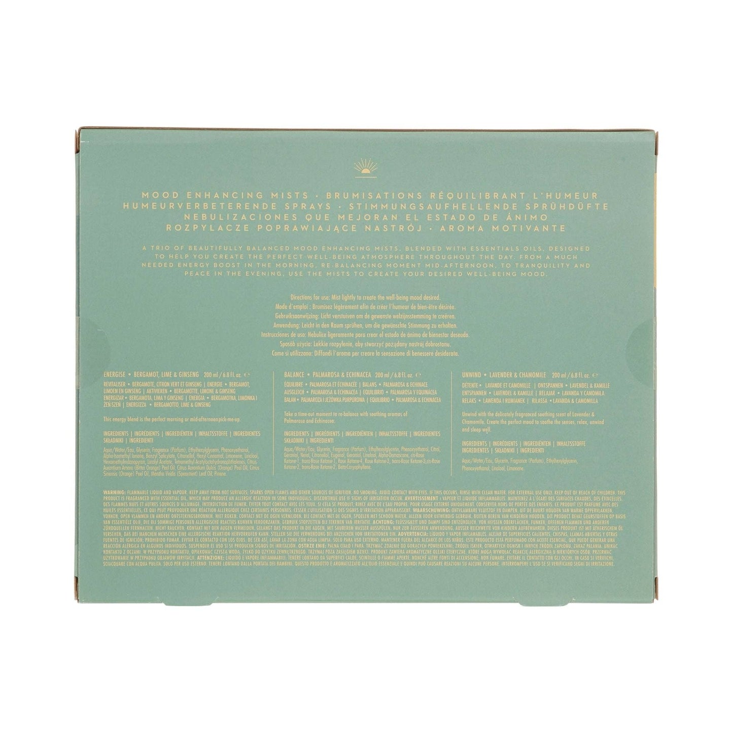 Wanderflower 3 x Mood Enhancing Room Spray Mists
