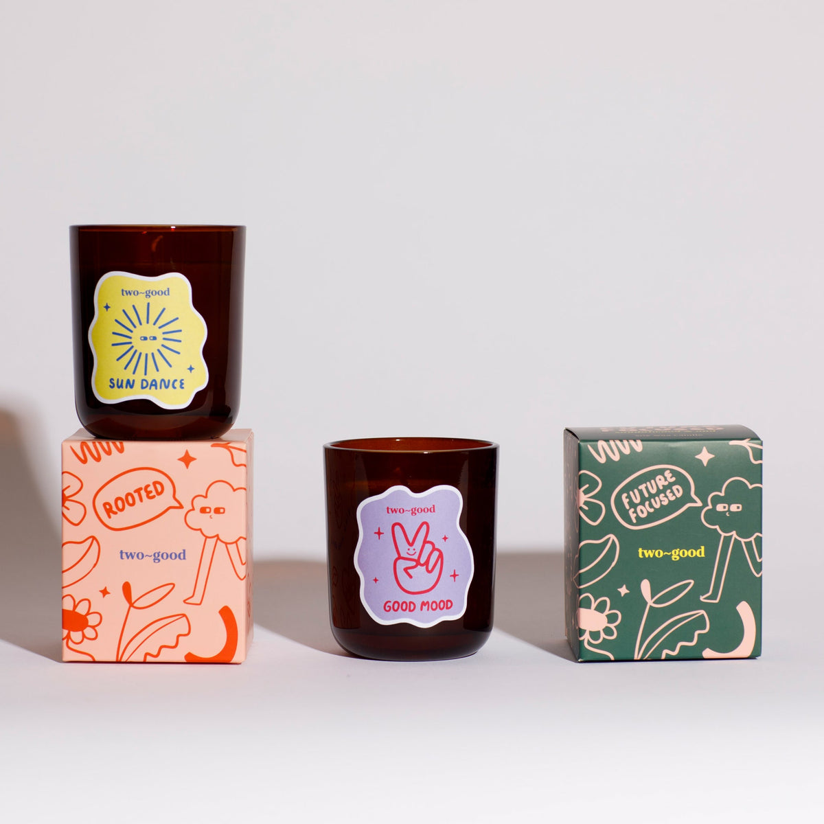 two~good - Good Mood Pear & Vanilla Soy Wax Candle
