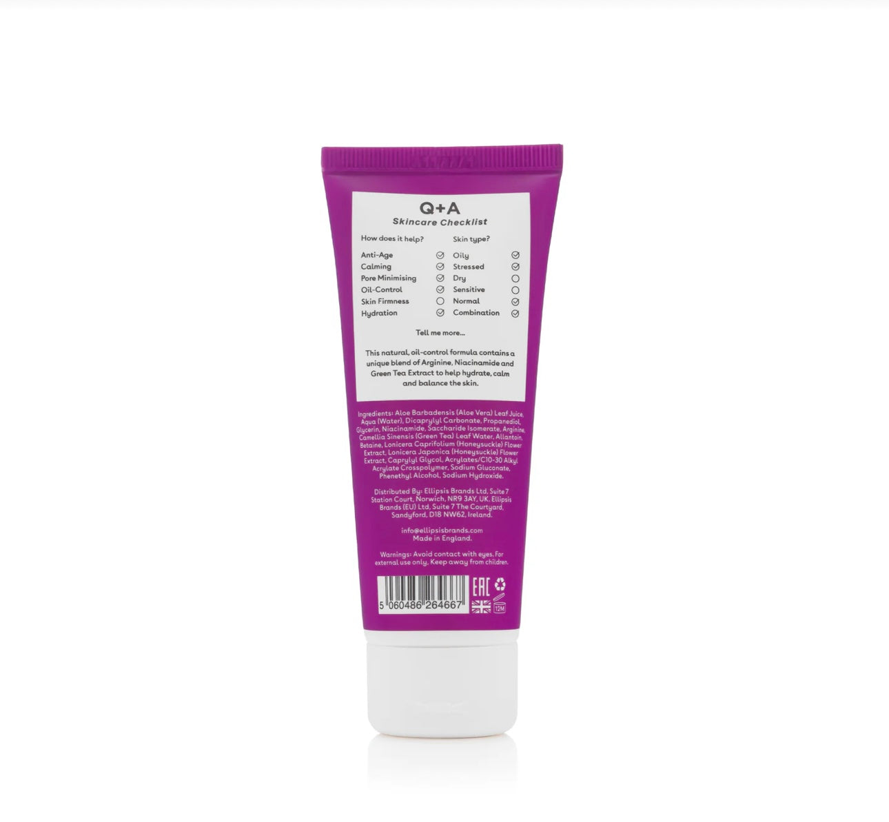 Q+A Amino Acid Oil-Free Moisturiser
