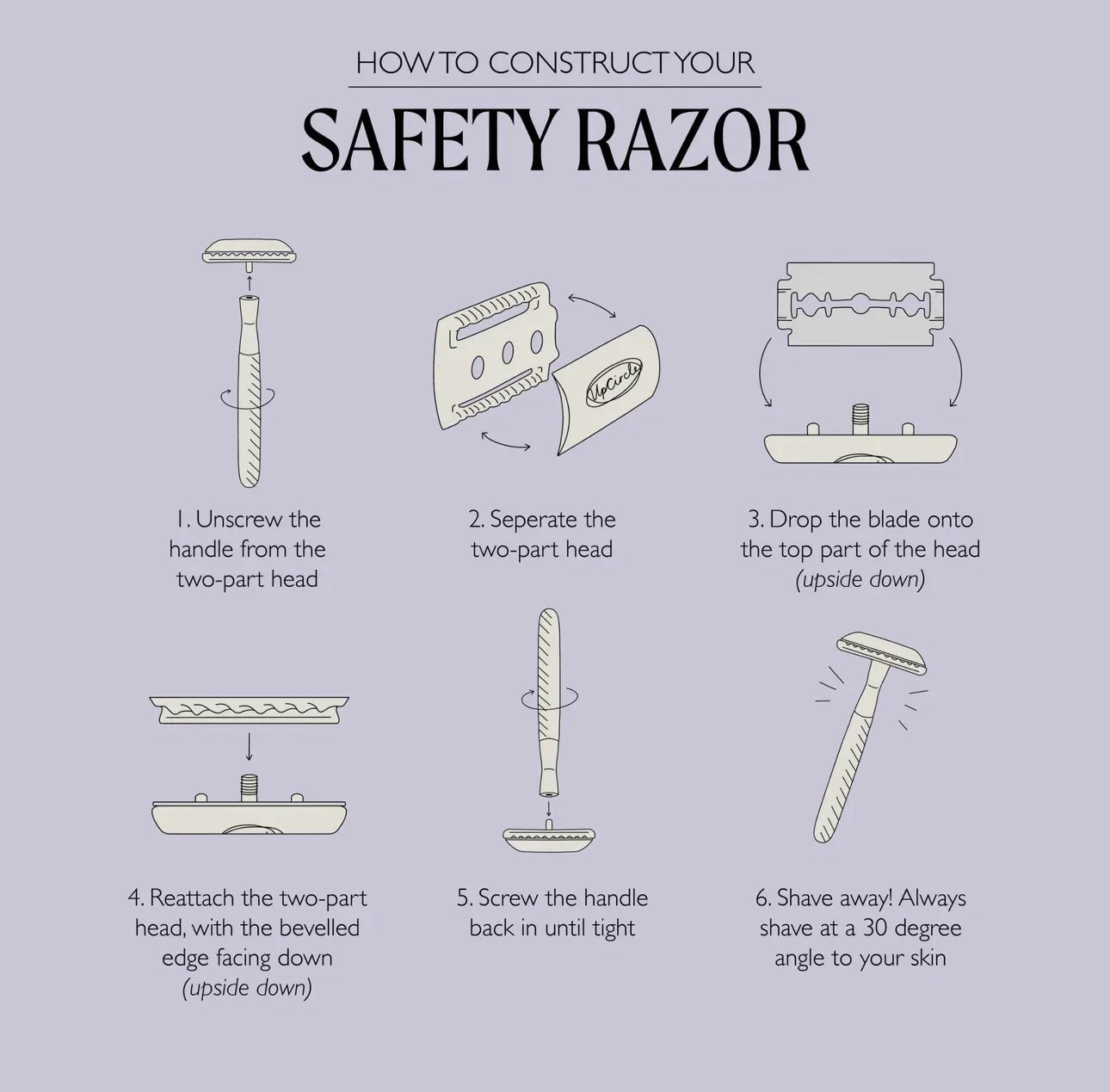 UpCircle Plastic-Free Safety Razor