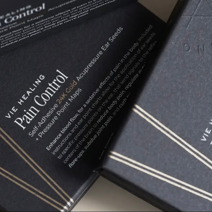VIE Healing - The Pain Control Kit (24K Gold Ear Seeds) - Beauty and the Benefit