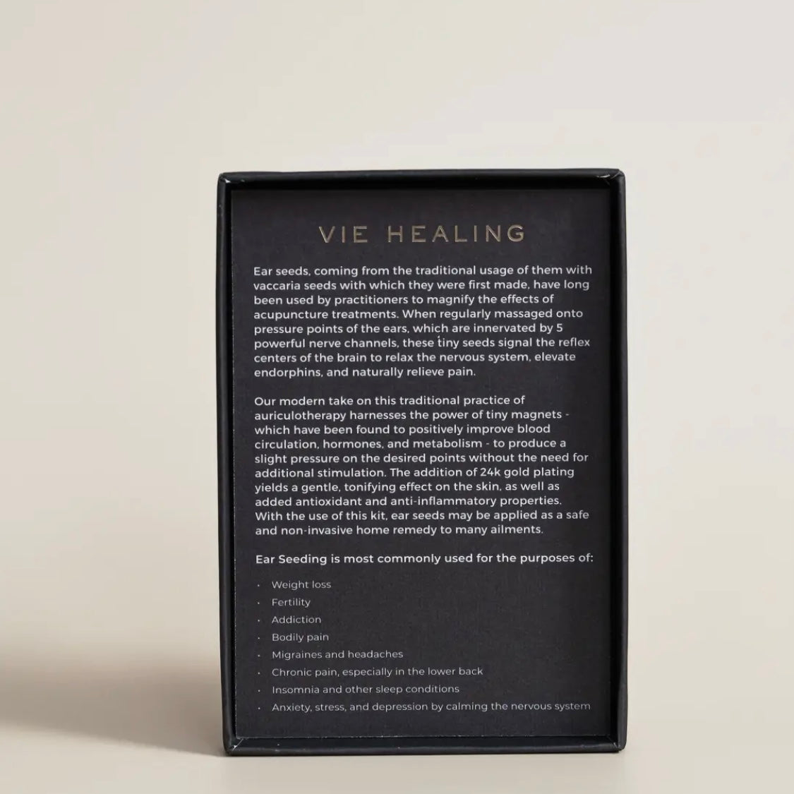 VIE Healing - The Pain Control Kit (24K Gold Ear Seeds) - Beauty and the Benefit