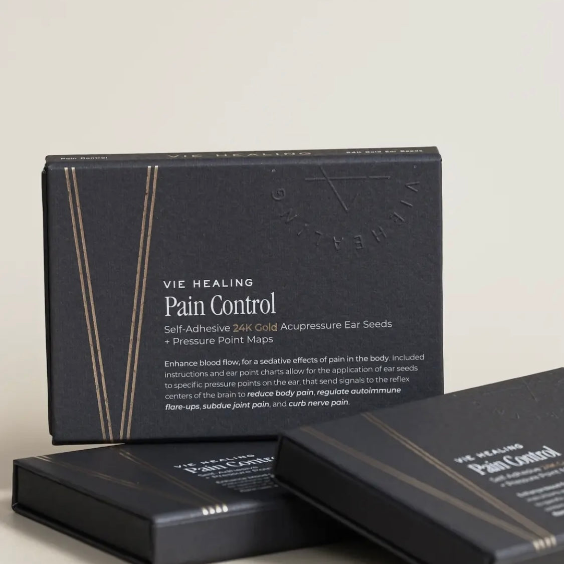 VIE Healing - The Pain Control Kit (24K Gold Ear Seeds) - Beauty and the Benefit
