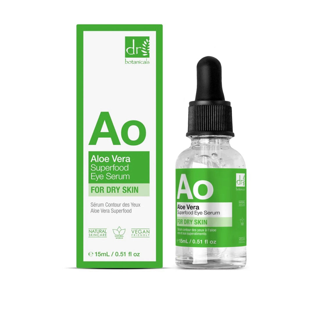 Dr Botanicals - Aloe Vera Superfood Eye Serum 15ml - Beauty and the Benefit