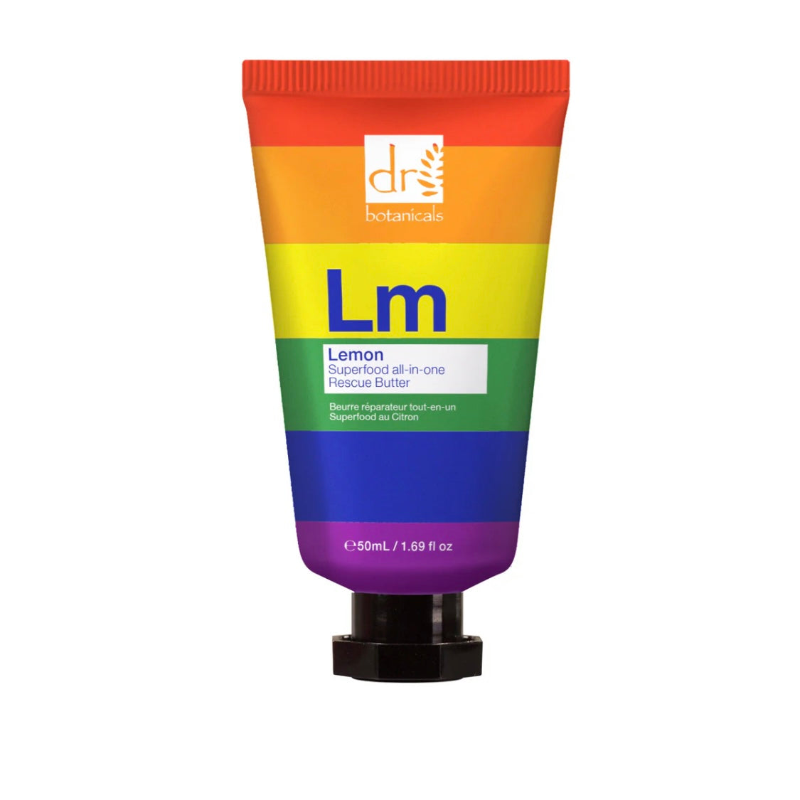 Dr Botanicals - Pride Edition Lemon Superfood All-in-One Rescue Butter 50ml - Beauty and the Benefit