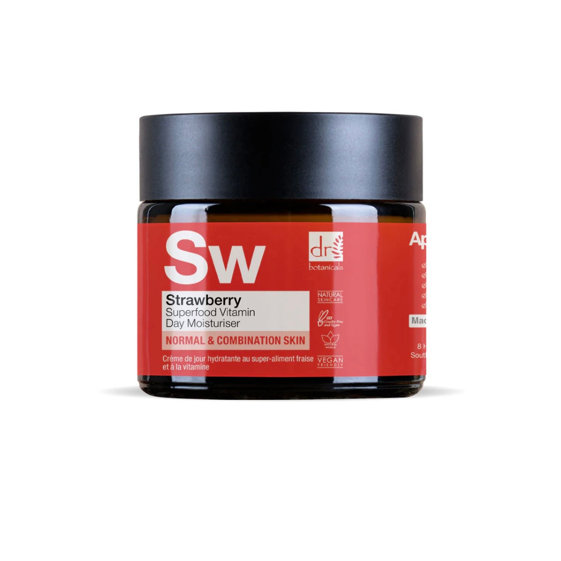 Dr Botanicals - Strawberry Superfood Vit C Day Moisturiser 60ml - Beauty and the Benefit
