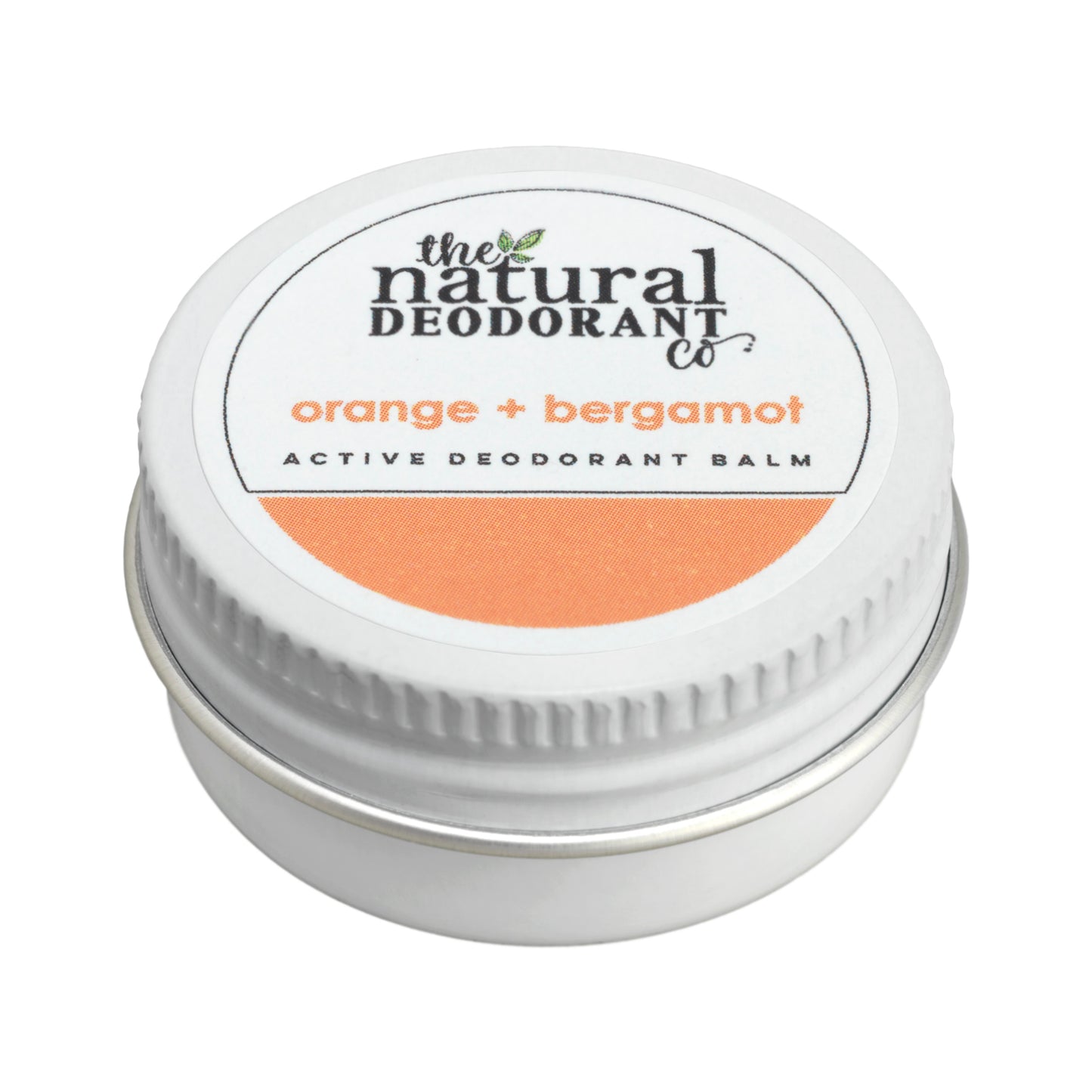 The Natural Deodorant co. Active Deodorant Balm Orange + Bergamot 10g Mini - Beauty and the Benefit