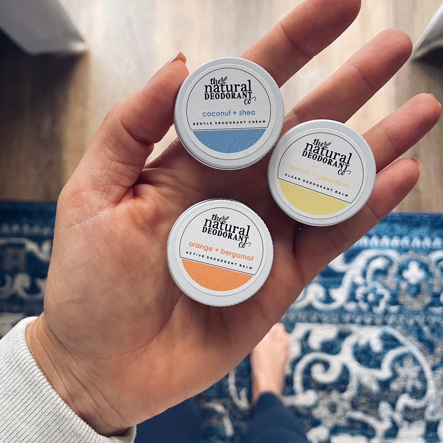The Natural Deodorant co. Clean Deodorant Balm Lemon + Geranium 10g Mini - Beauty and the Benefit