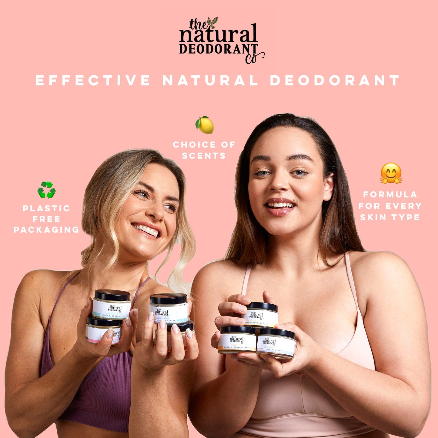 The Natural Deodorant co. Active Deodorant Balm Orange + Bergamot 55g - Beauty and the Benefit