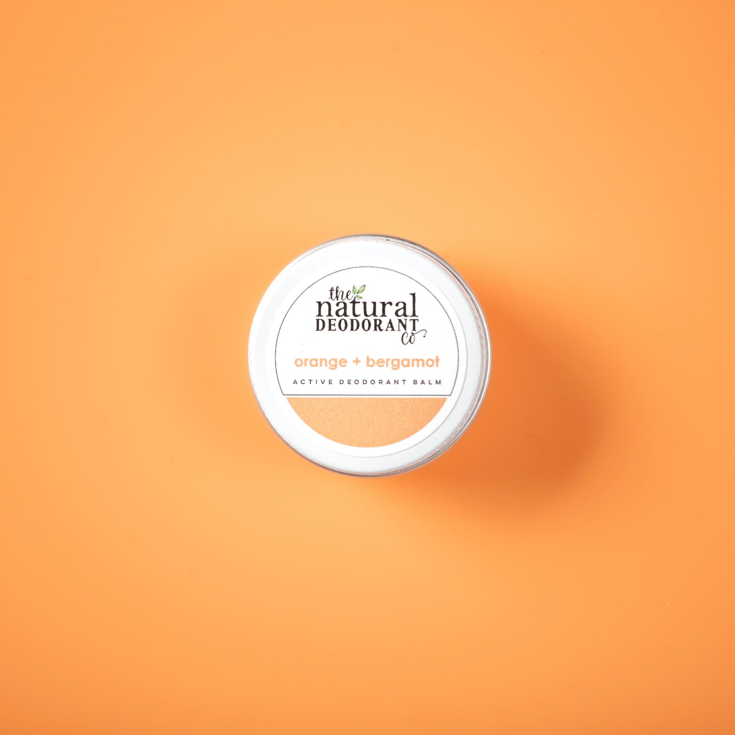 The Natural Deodorant co. Active Deodorant Balm Orange + Bergamot 10g Mini - Beauty and the Benefit