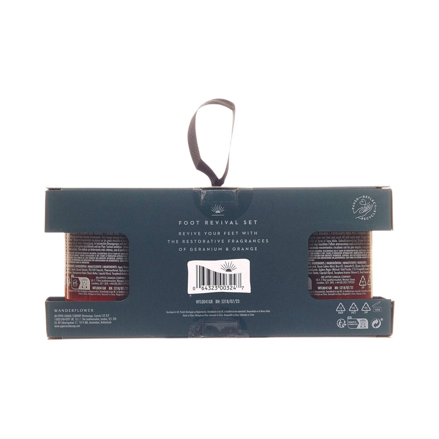 Wanderflower 3pc Foot Revival Lotion & Scrub Set - Geranium & Orange
