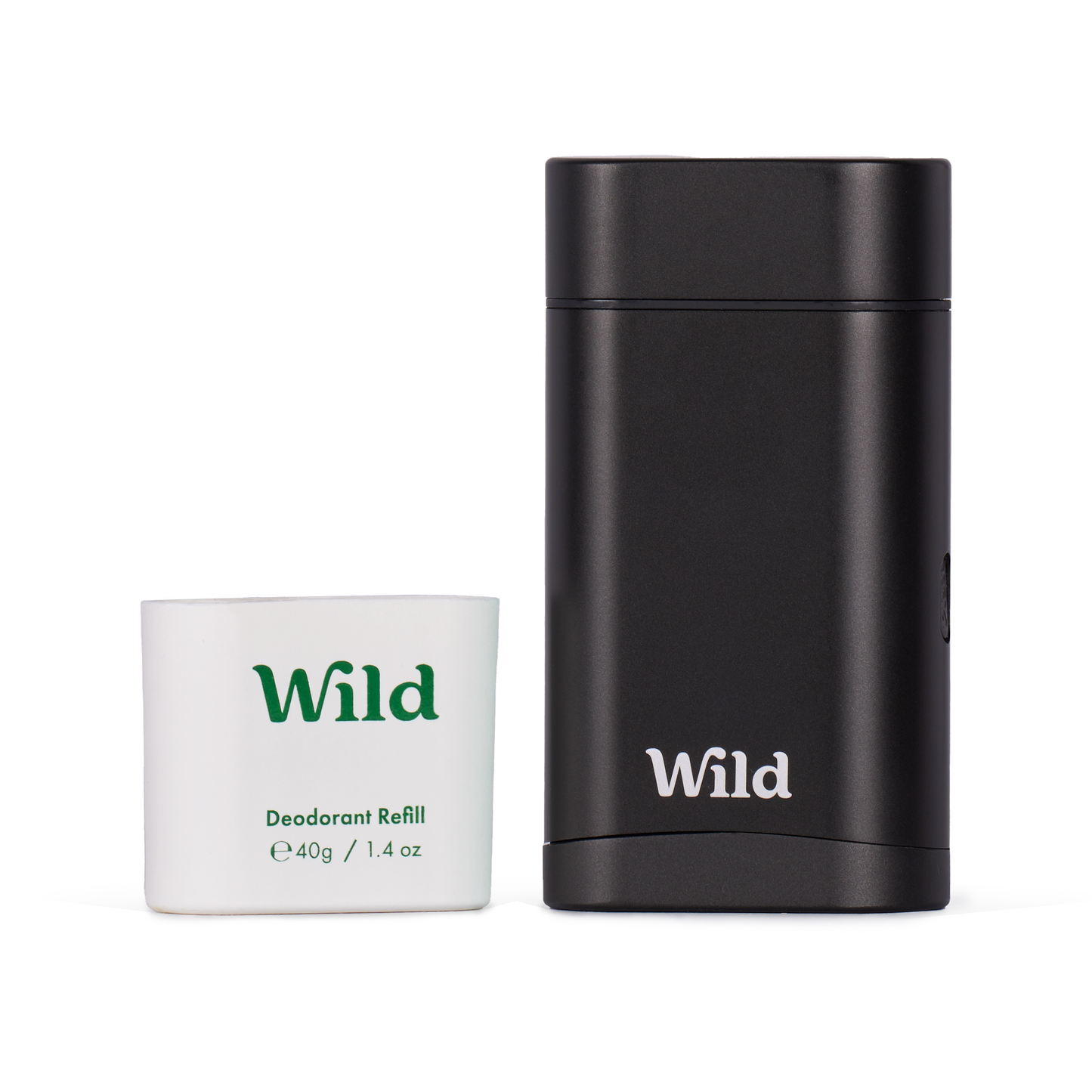 Wild- Deodorant Starter Pack, Fresh Cotton + Black case - Beauty and the Benefit