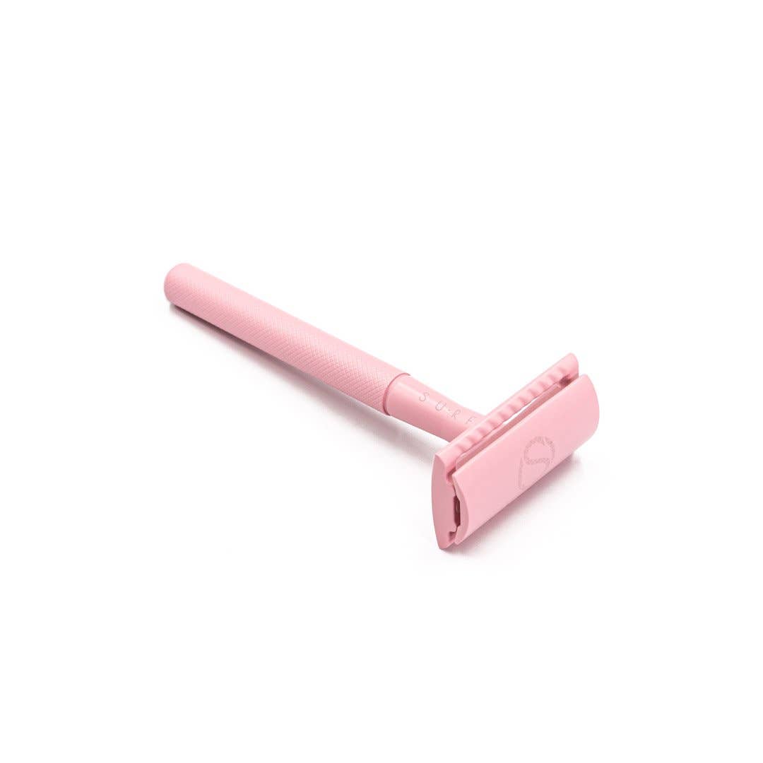 SU-RF Flamingo Safety Razor + Stand + 10 Free Blades - Beauty and the Benefit