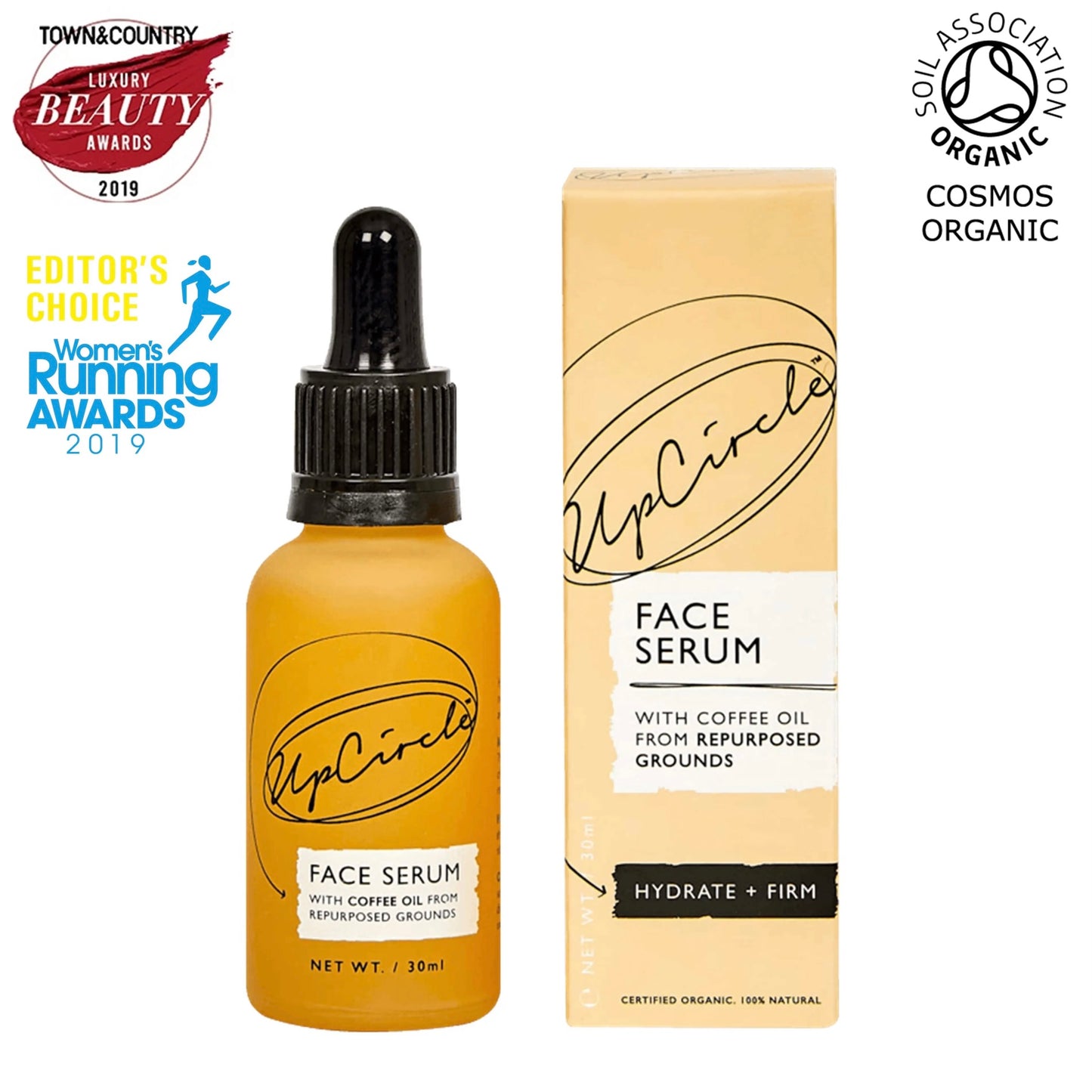 UpCircle Organic Face Serum with Coffee Oil - Beauty and the Benefit