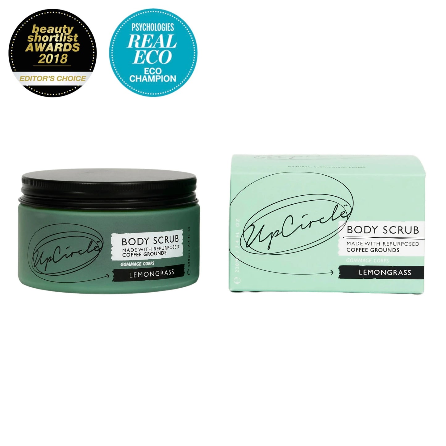 UpCircle Coffee Body Scrub with Lemongrass - Beauty and the Benefit
