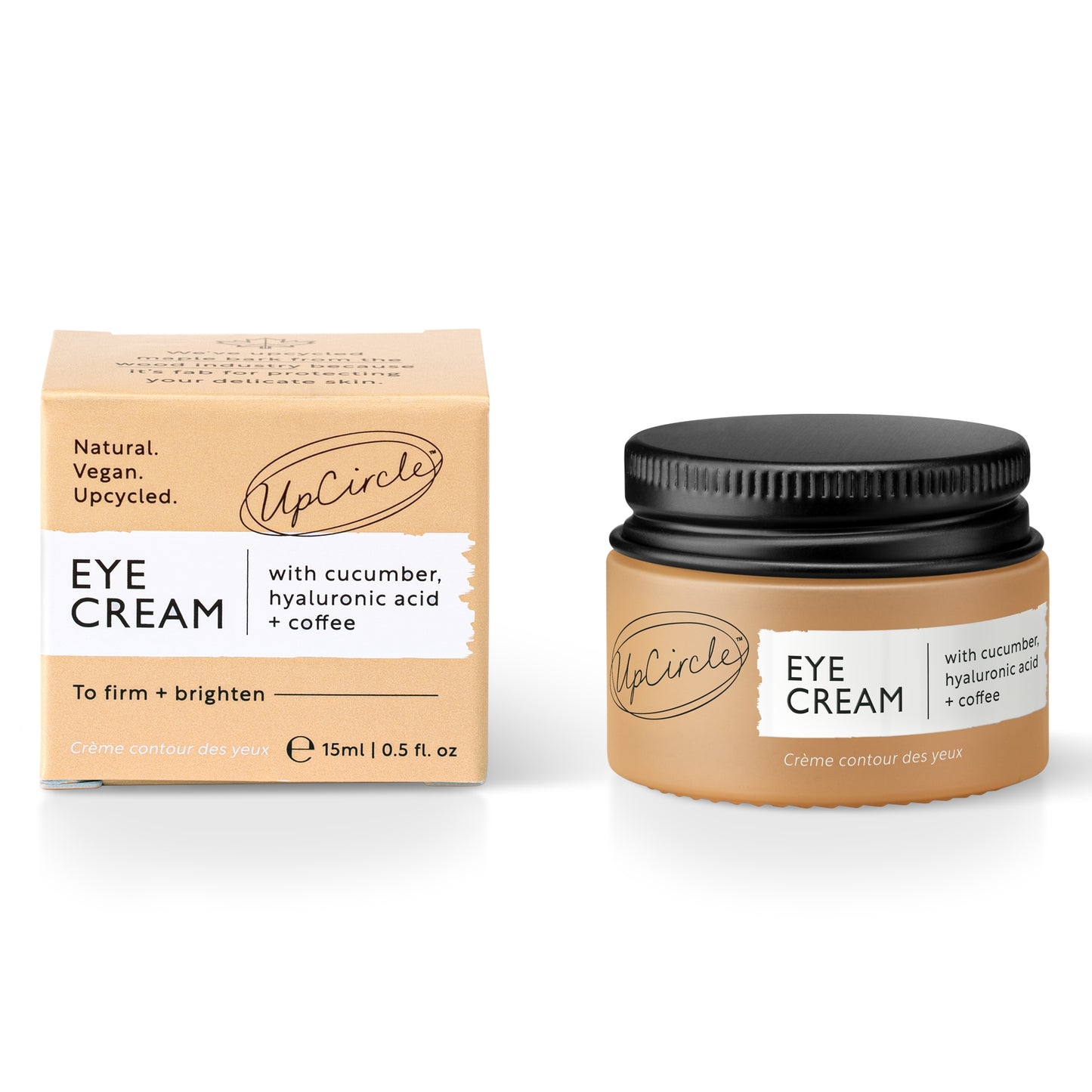 UpCircle - Eye Cream with Cucumber, Hyaluronic Acid + Coffee