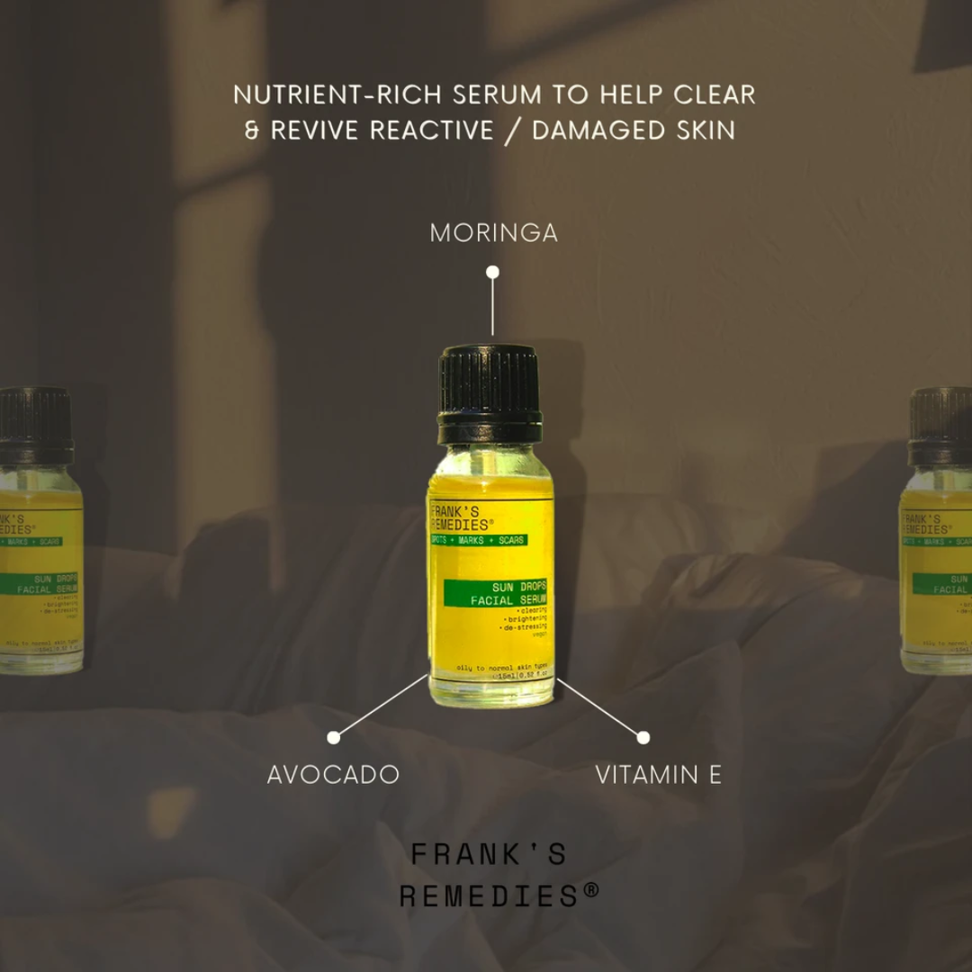 Frank's Remedies - Sun Drops Facial Serum - Beauty and the Benefit 