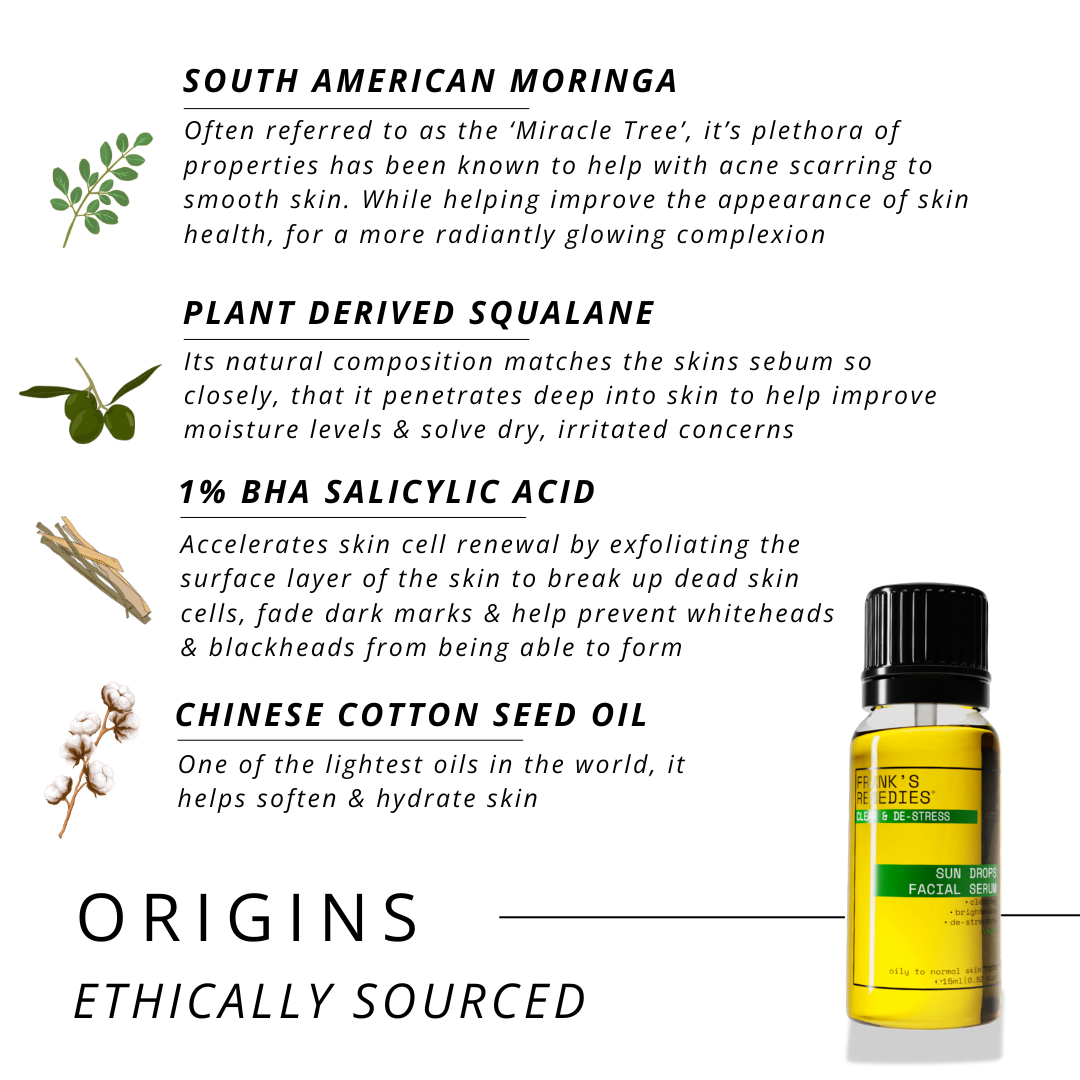 Frank's Remedies - Sun Drops Facial Serum - Beauty and the Benefit 