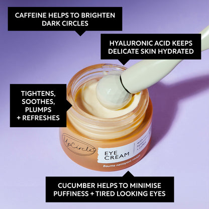 UpCircle - Eye Cream with Cucumber, Hyaluronic Acid + Coffee