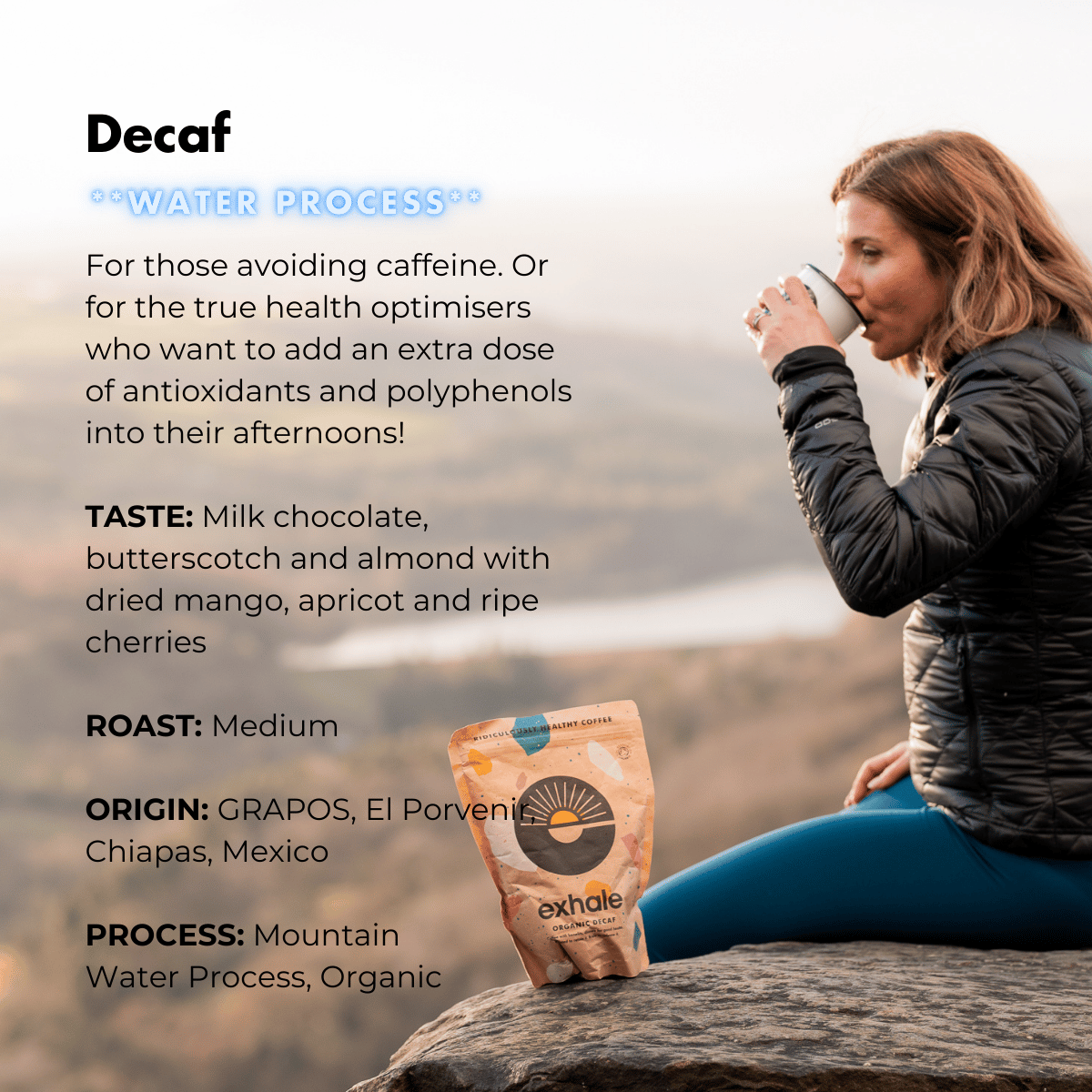 Exhale- Organic Decaf Coffee