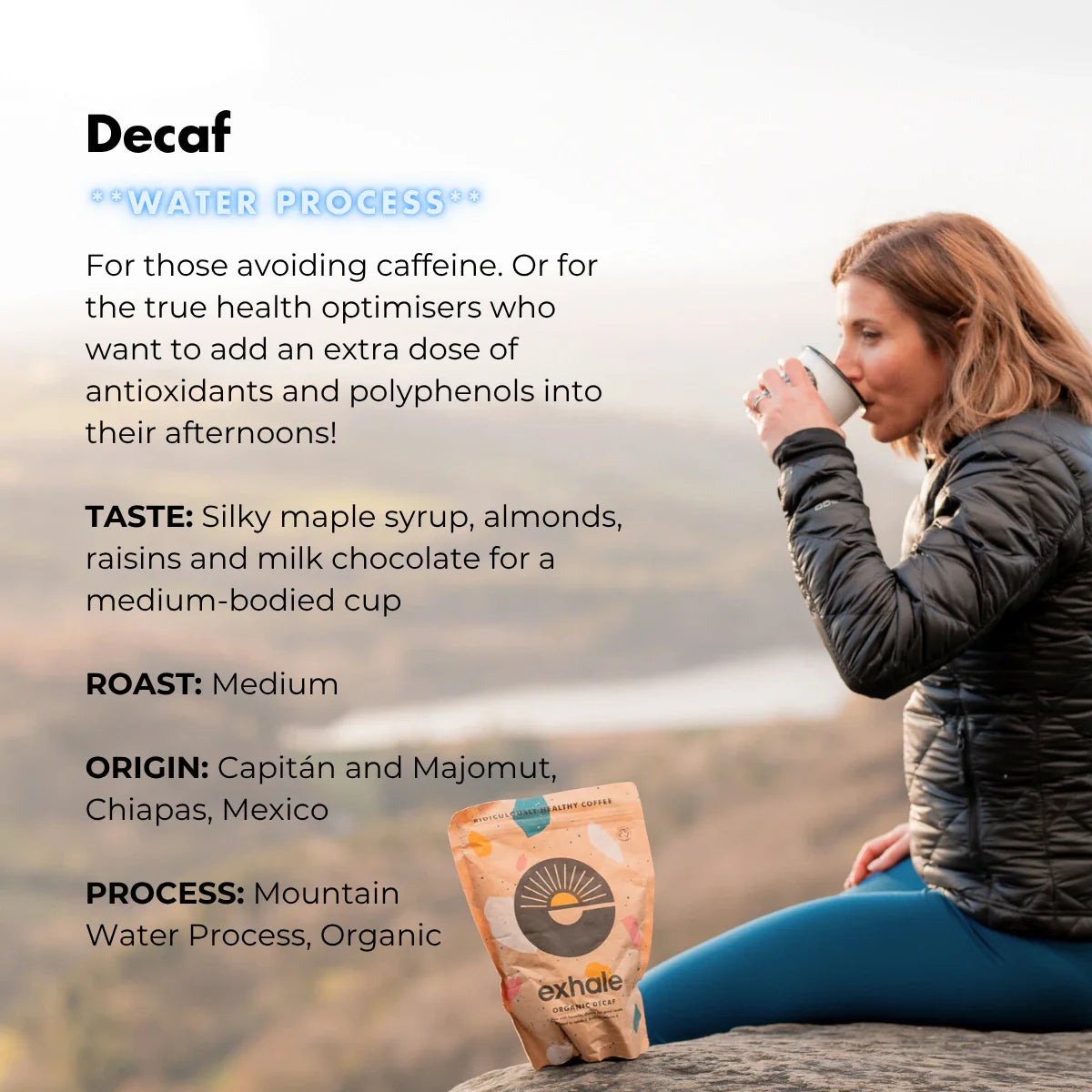 Exhale- Organic Decaf Coffee