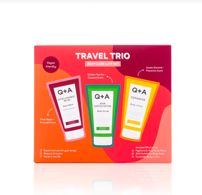 Q+A Travel Trio Bodycare Gift Set