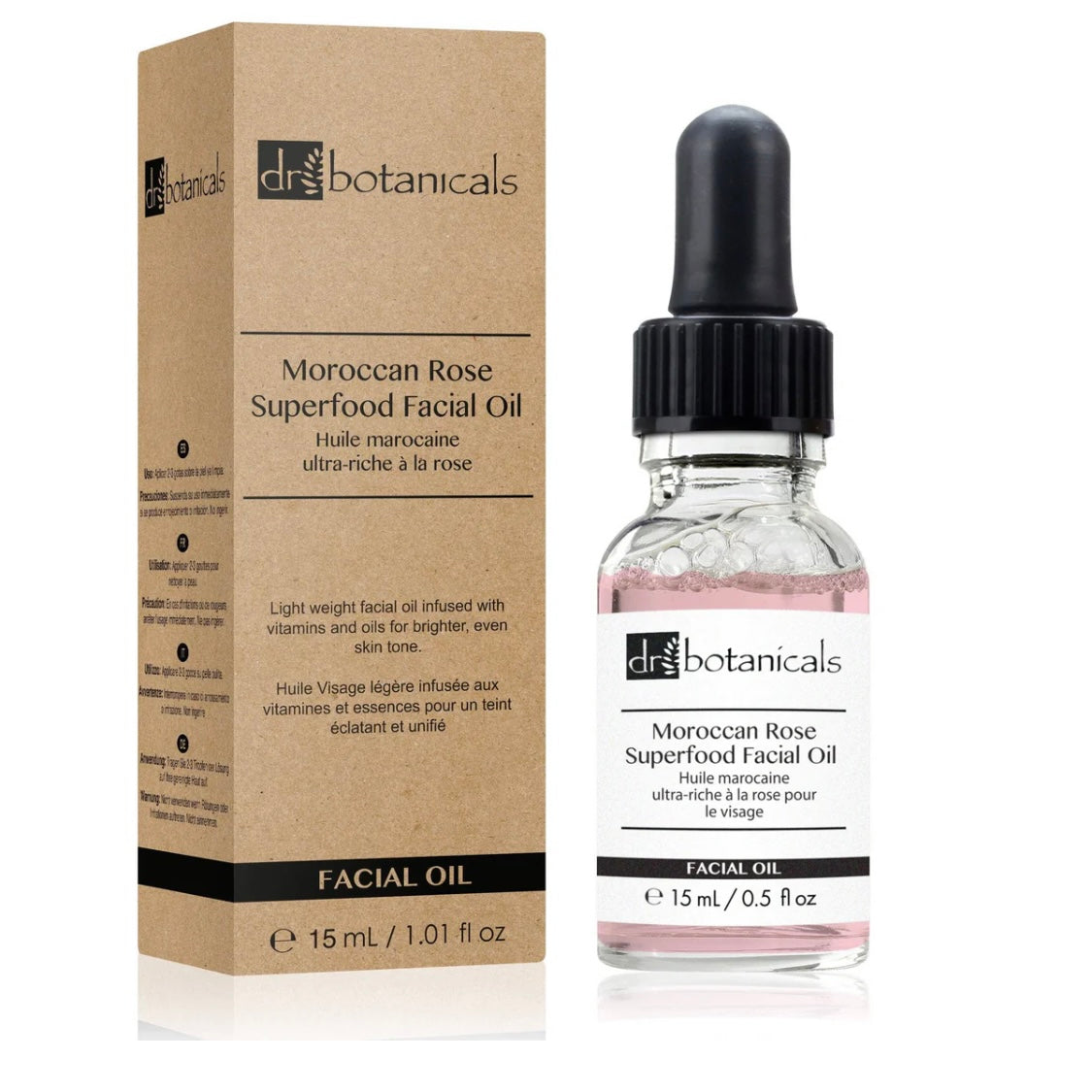 Dr Botanicals - Moroccan Rose Superfood Facial Oil 15ml