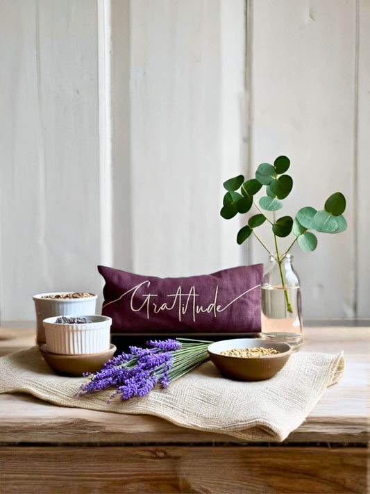 The Norfolk Eye Pillow Company - Gratitude Lavender Eye Pillow - Beauty and the Benefit