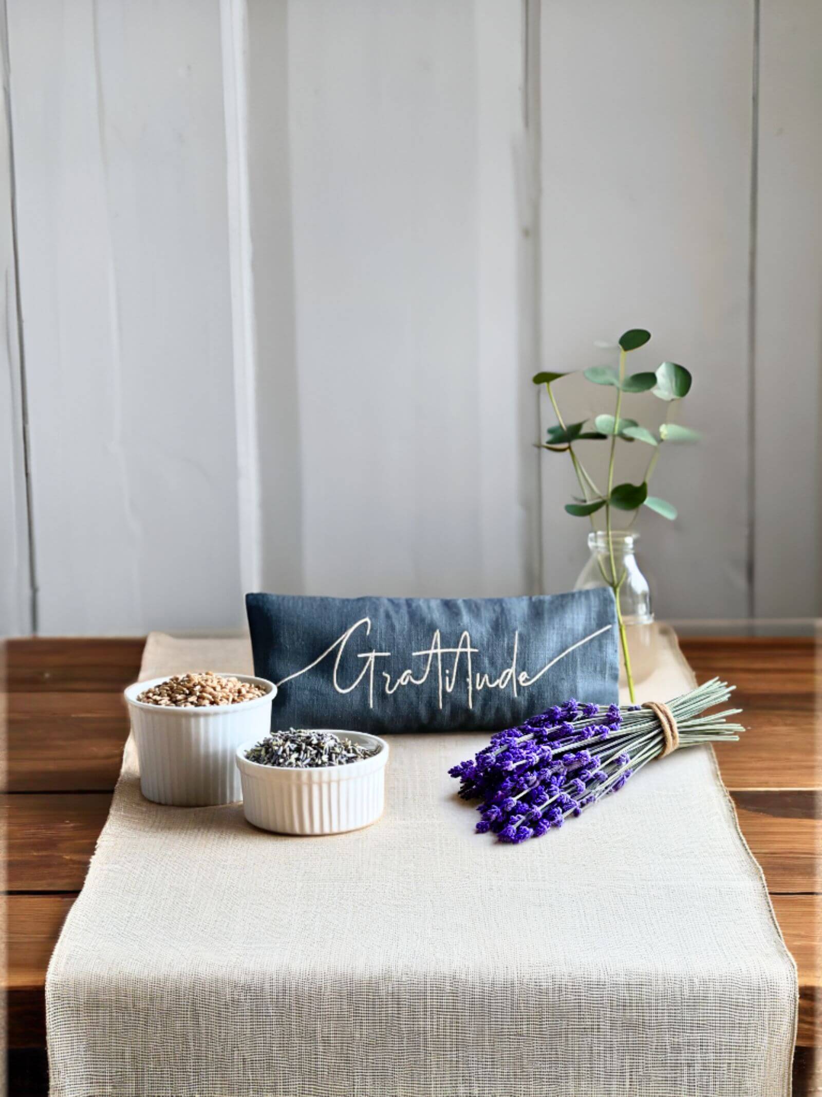 The Norfolk Eye Pillow Company - Gratitude Lavender Eye Pillow - Beauty and the Benefit