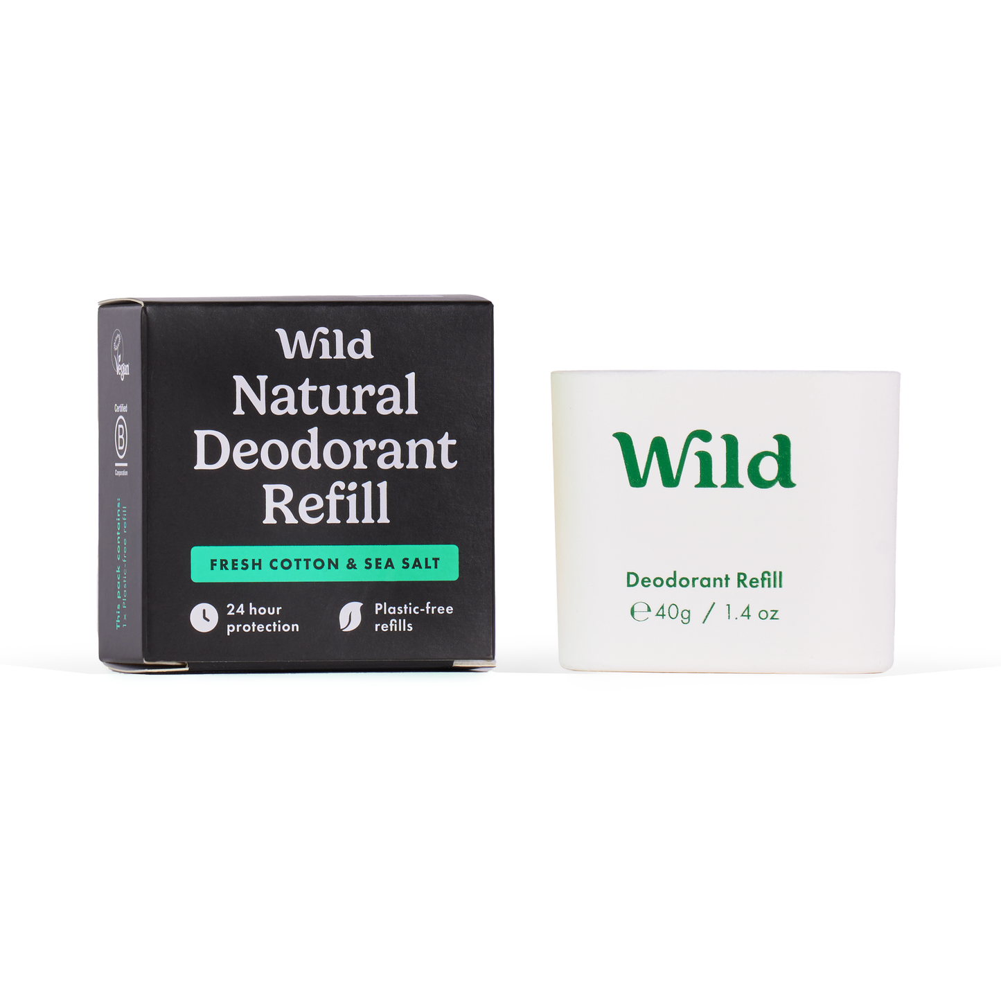 Wild - Men's Fresh Cotton & Sea Salt Deo Refill