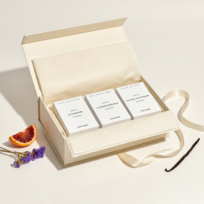 Tenth Muse perfume trio gift-box concept