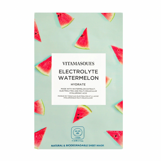 Vitamasques  Electrolyte Watermelon Face Sheet Mask - Beauty and the Benefit 