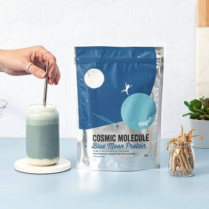 Cosmic Molecule- Blue Moon Vegan Protein (Nootropics + Adaptogens) - Beauty and the Benefit 