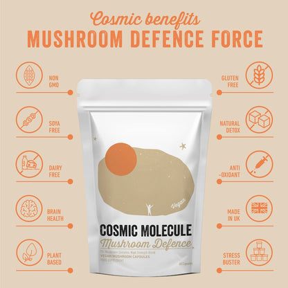 Cosmic Molecule- Mushroom Defence 10 x complex - Beauty and the Benefit 